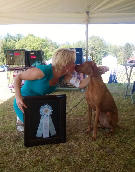 Sue going Best In OH Show on Aug 14 2015 - Click for Larger View